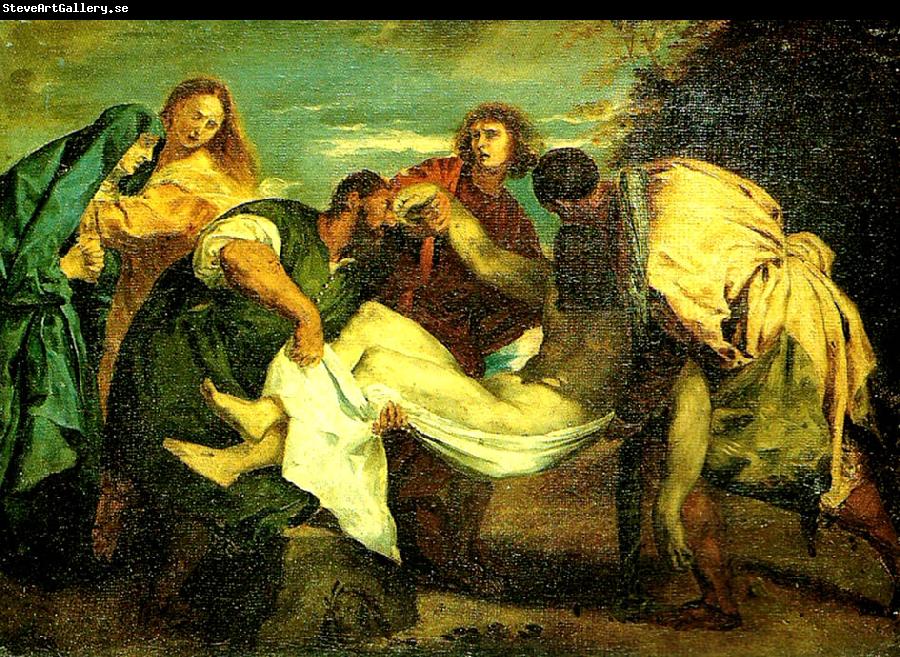Eugene Delacroix la mise au tombeau